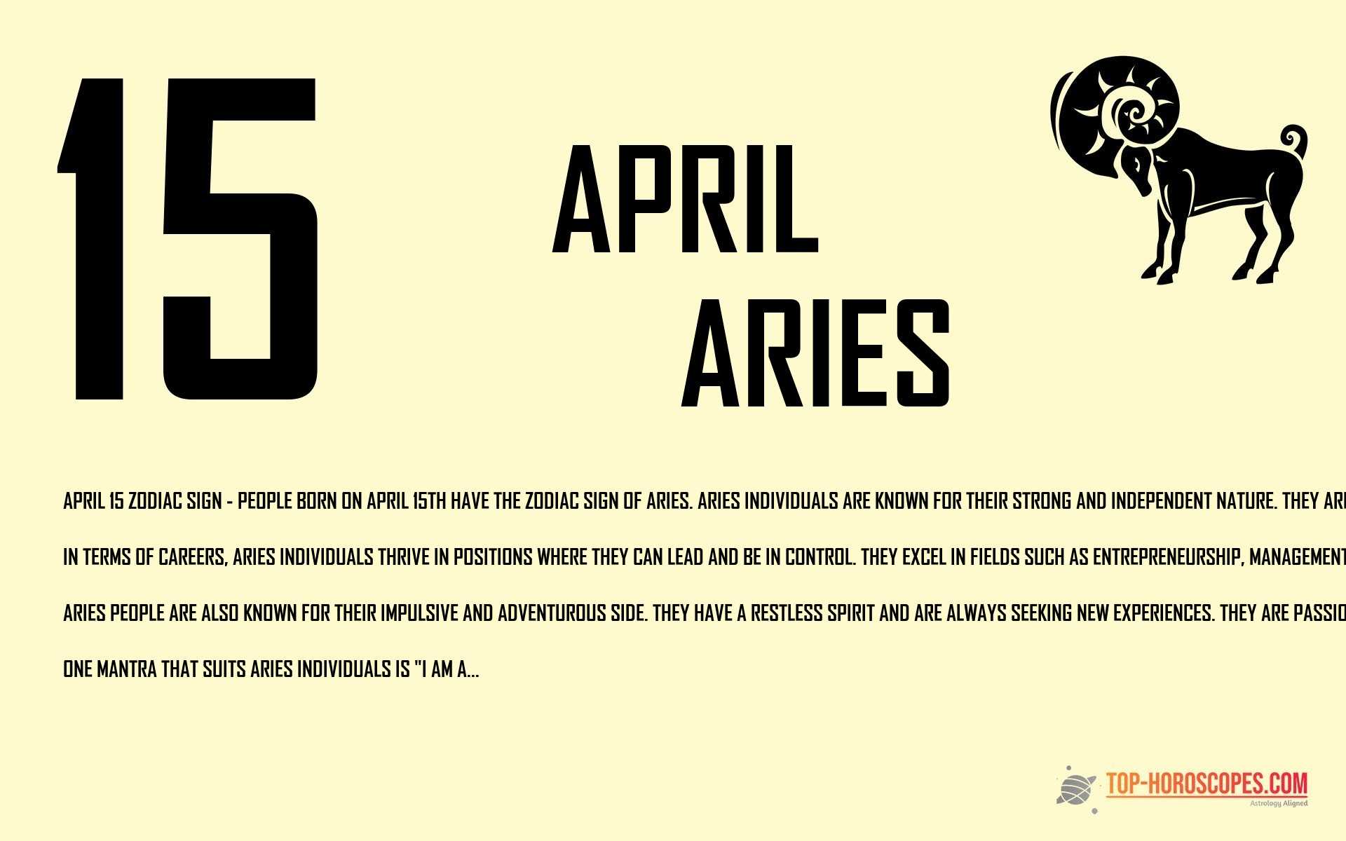 April 15 Zodiac Sign Aries - Intelligent