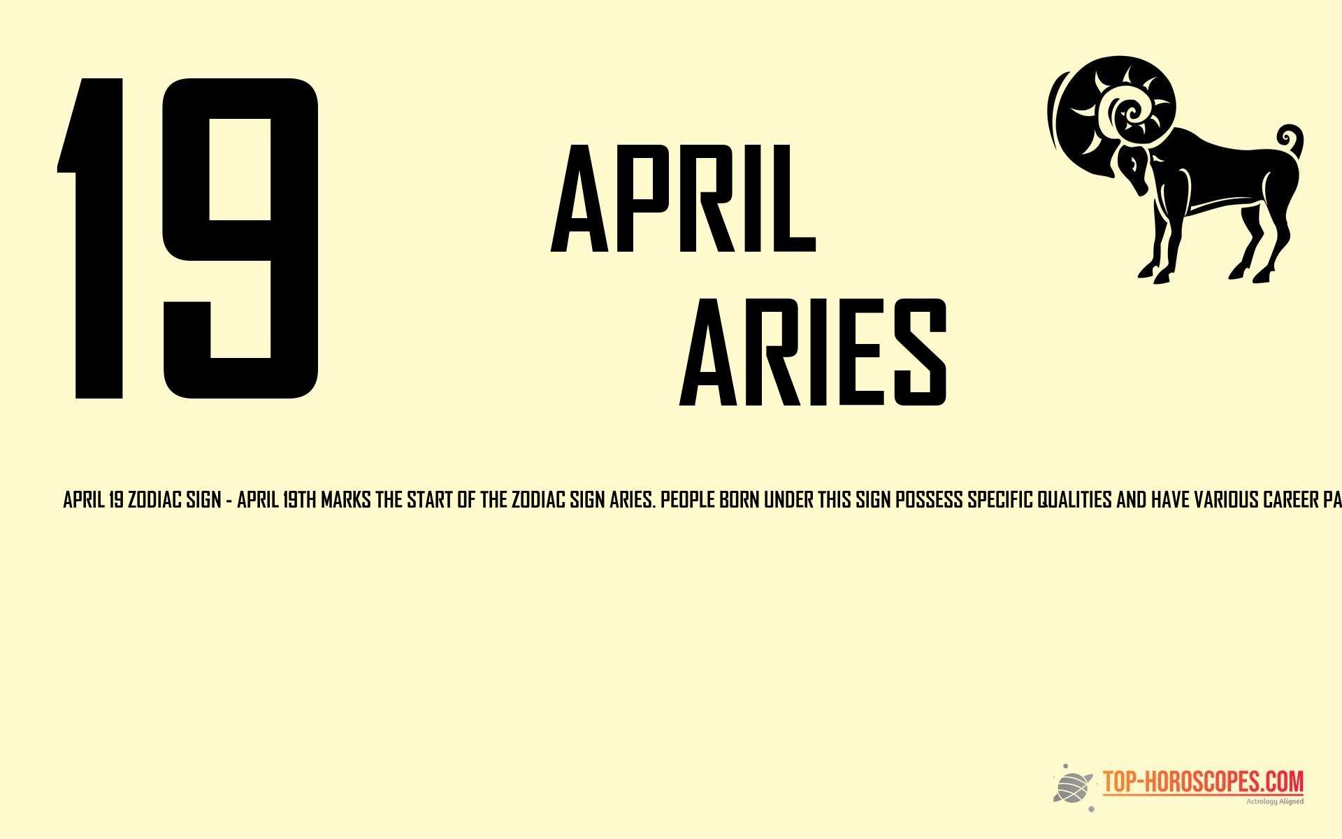 April 19 Zodiac Sign Aries - Mystical