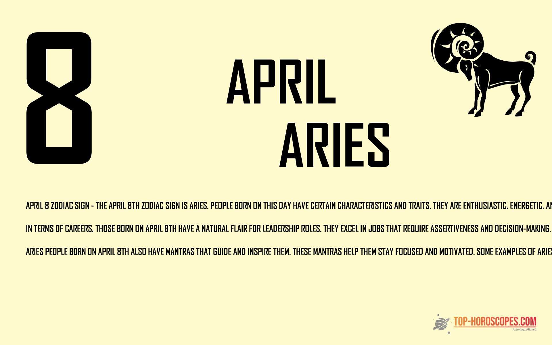 April 8 Zodiac Sign Aries - Constructive