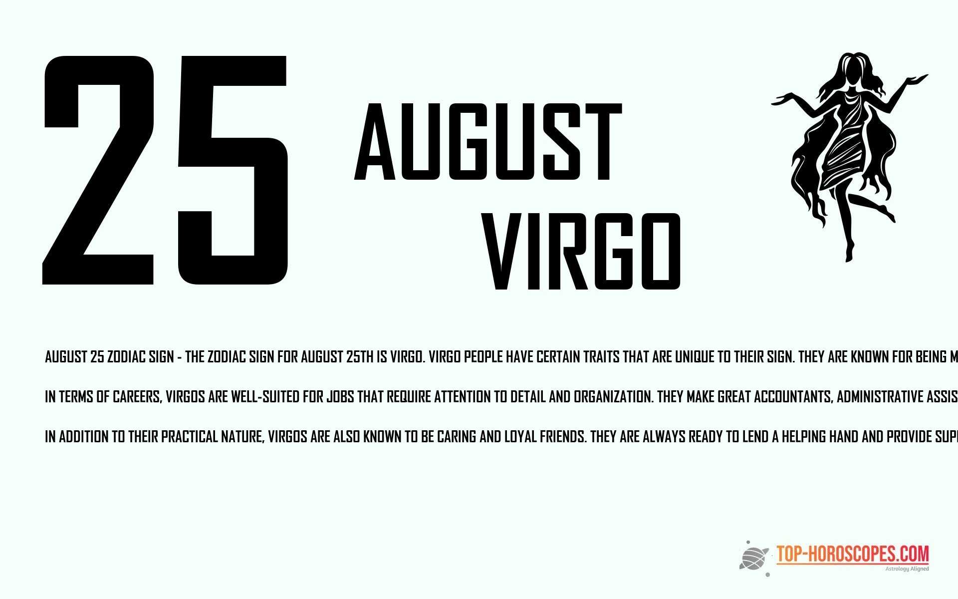 August 25 Zodiac Sign Virgo - Helpful