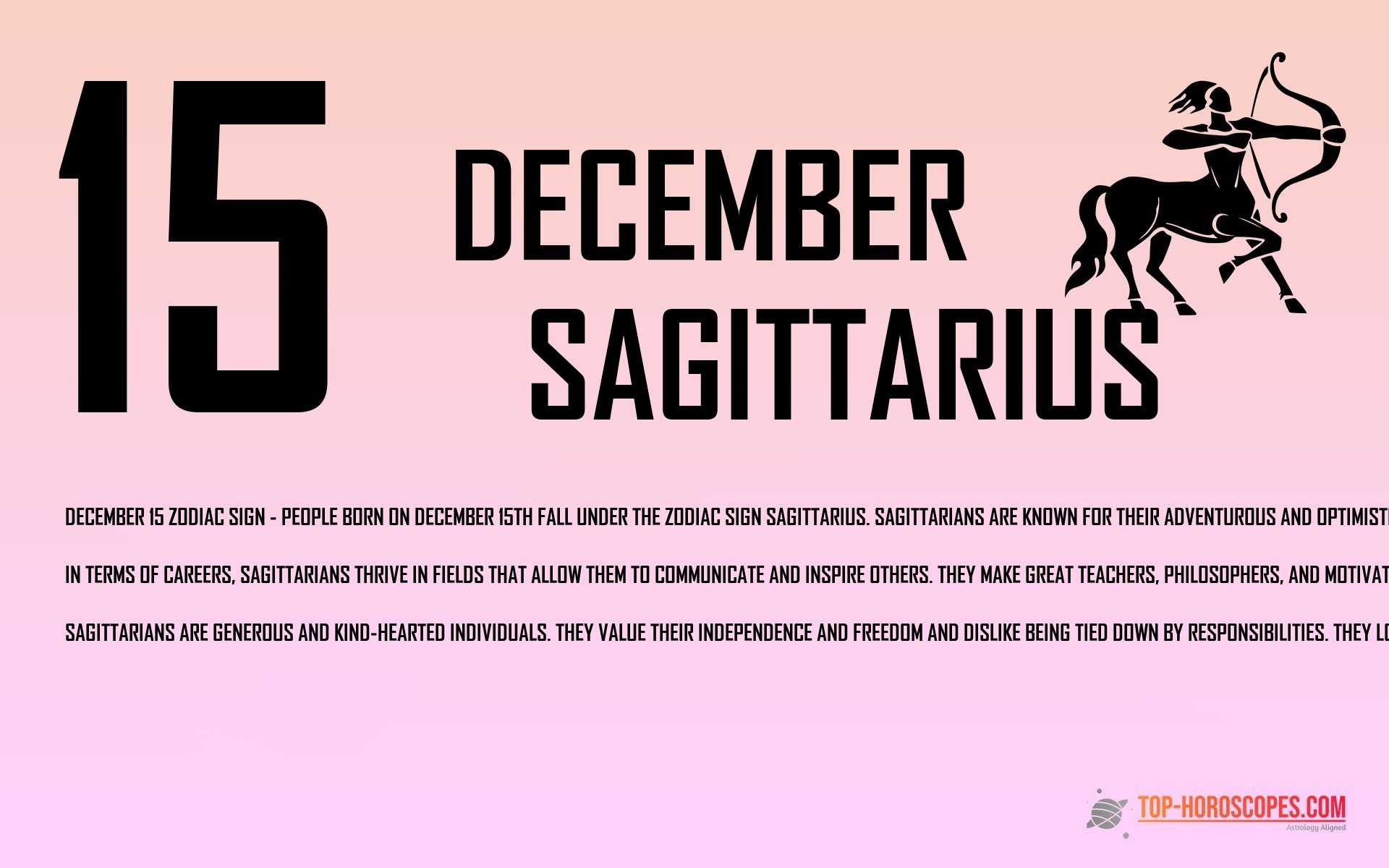 December 15 Zodiac Sign Sagittarius - Unconventional