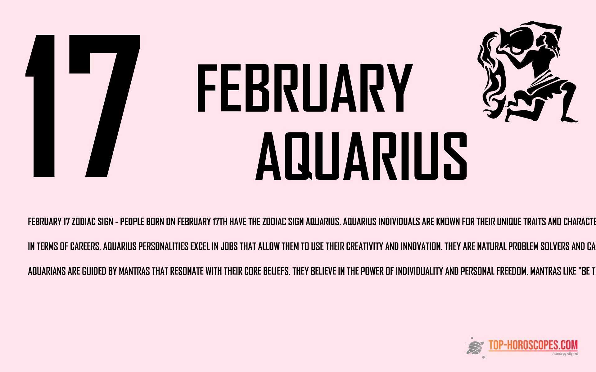 February 17 Zodiac Sign Aquarius - Extrovert