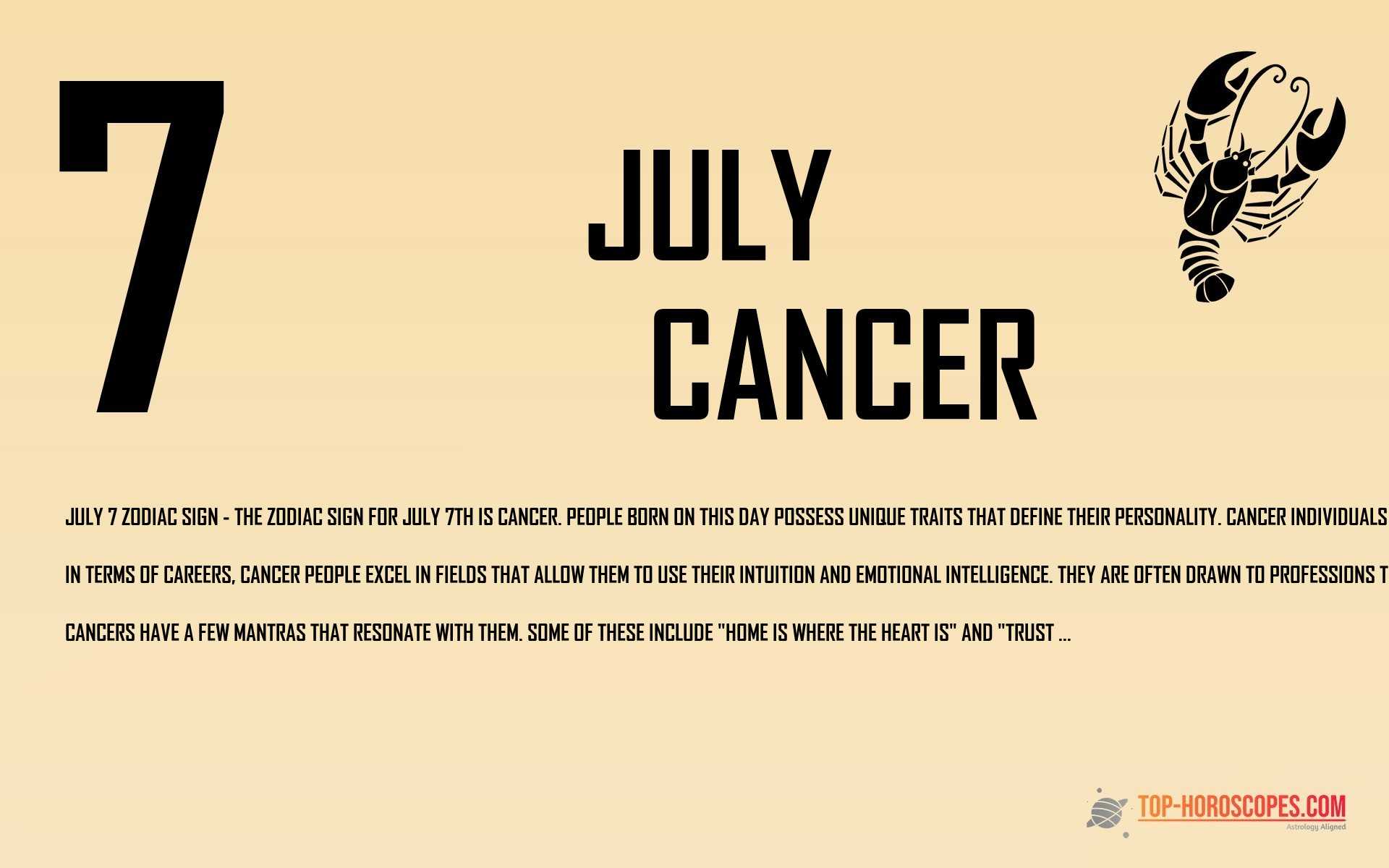 July 7 Zodiac Sign Cancer - Philosophical