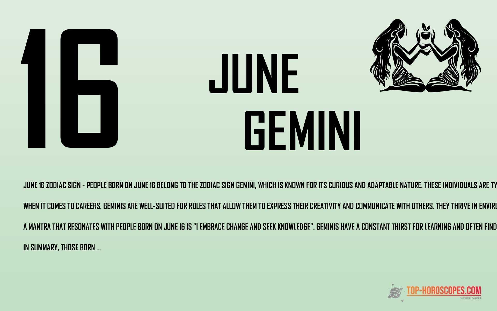 June 16 Zodiac Sign Gemini - Focused