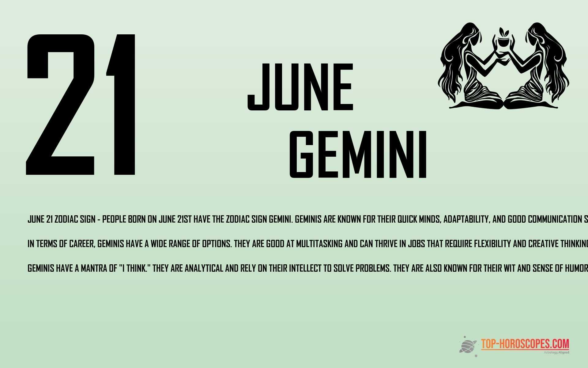 June 21 Zodiac Sign Gemini - Ethical