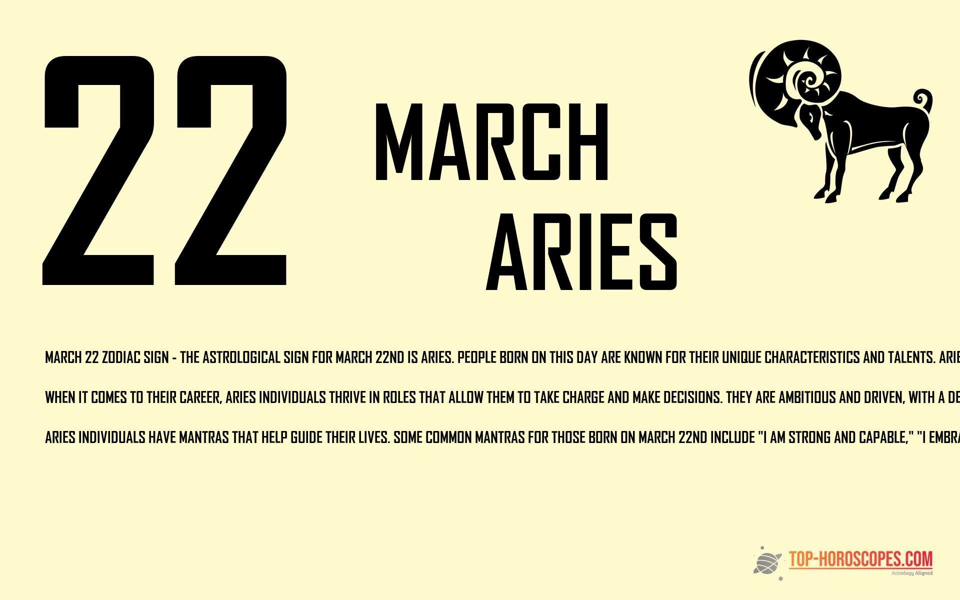 March 22 Zodiac Sign Aries - Joyful