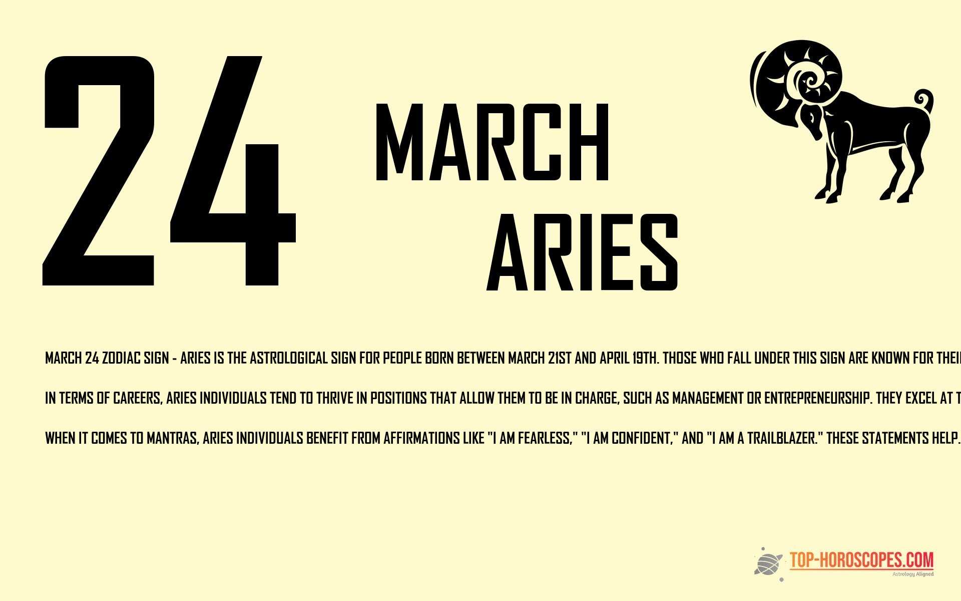 March 24 Zodiac Sign Aries - Visionary