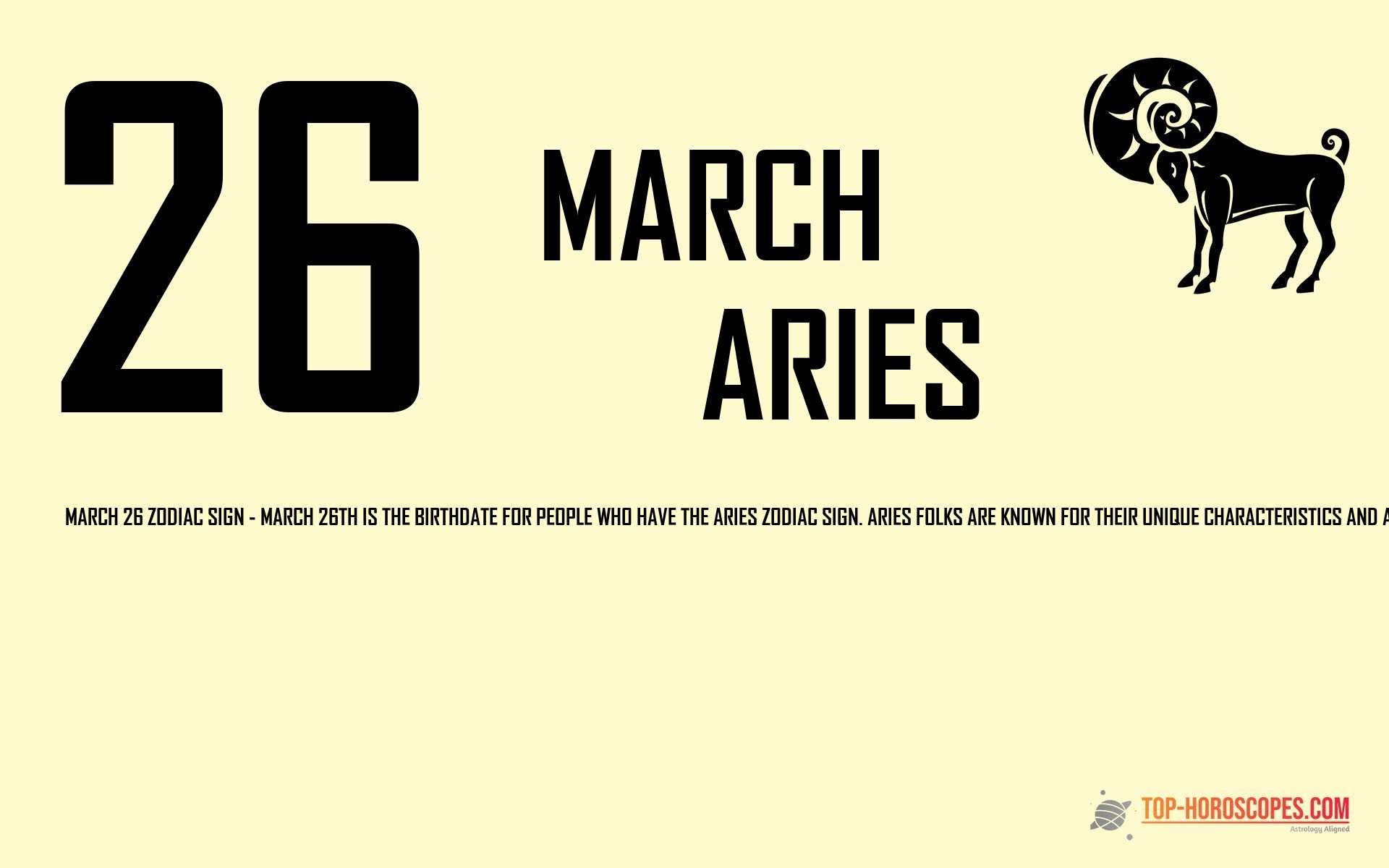 March 26 Zodiac Sign Aries - Smart