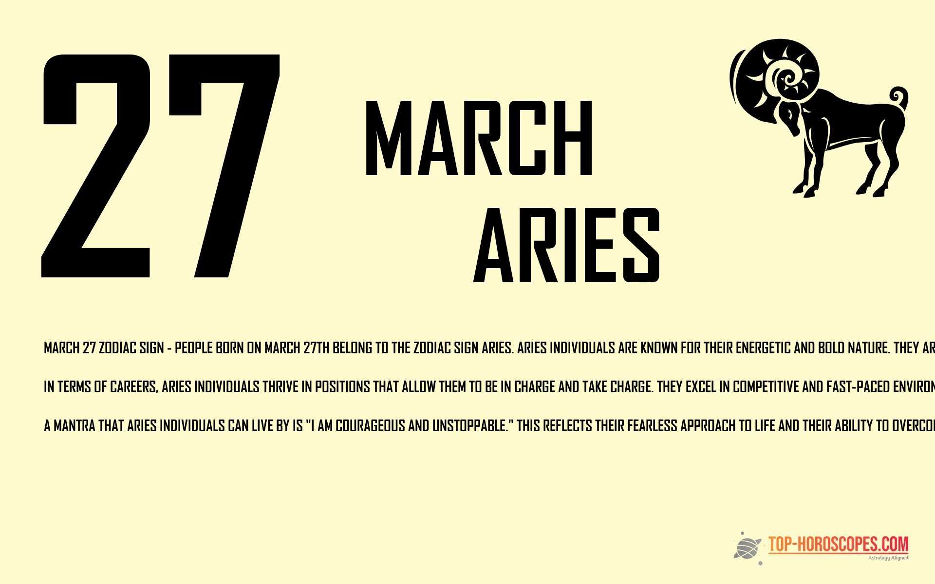 March 27 Zodiac Sign Aries - Secure