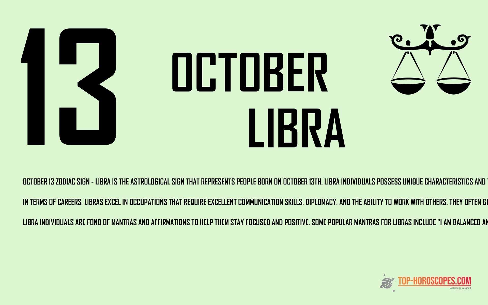 October 13 Zodiac Sign Libra - Quiet
