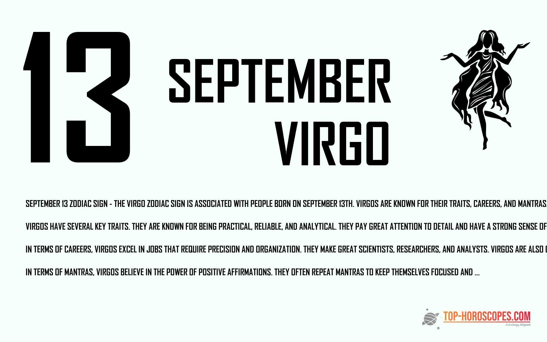 September 13 Zodiac Sign Virgo - Creative