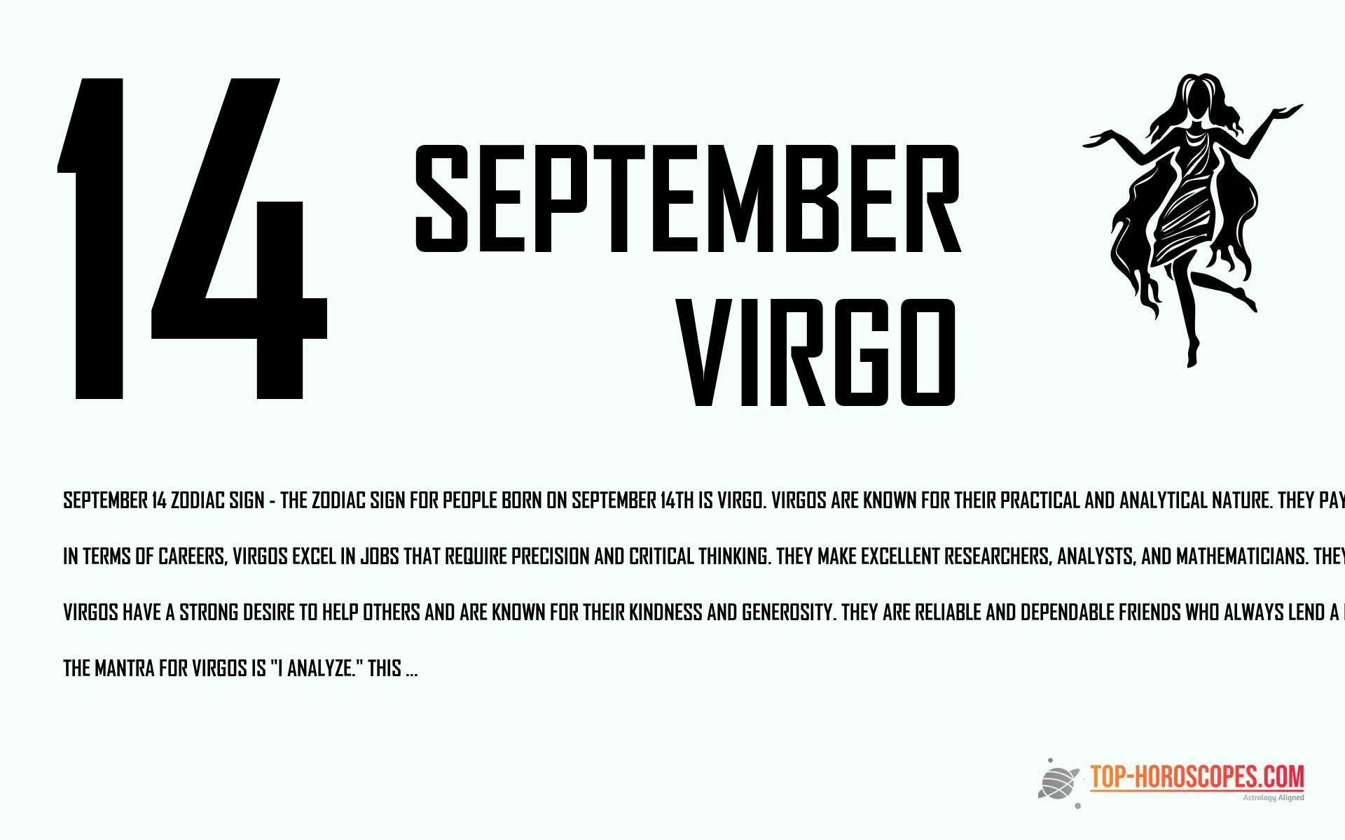 September 14 Zodiac Sign Virgo - Loyal
