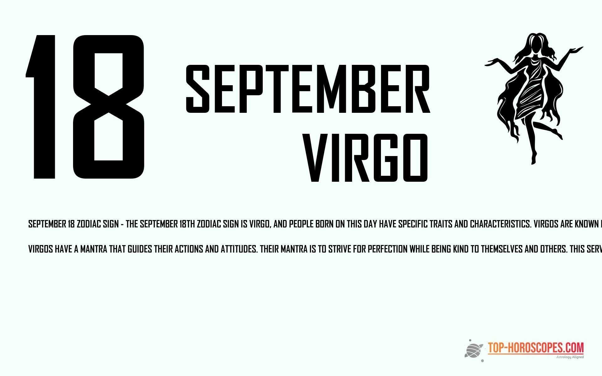 September 18 Zodiac Sign Virgo - 