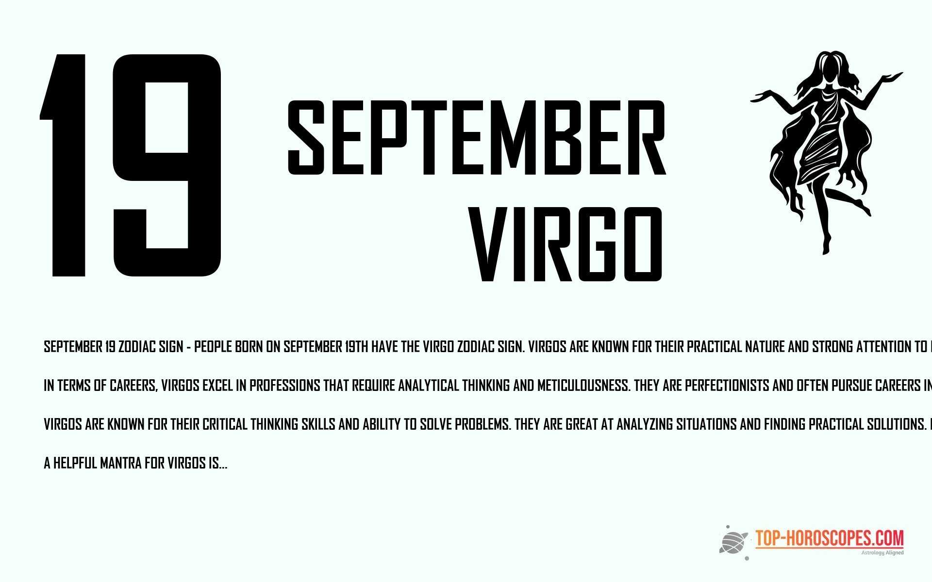September 19 Zodiac Sign Virgo - Systematic