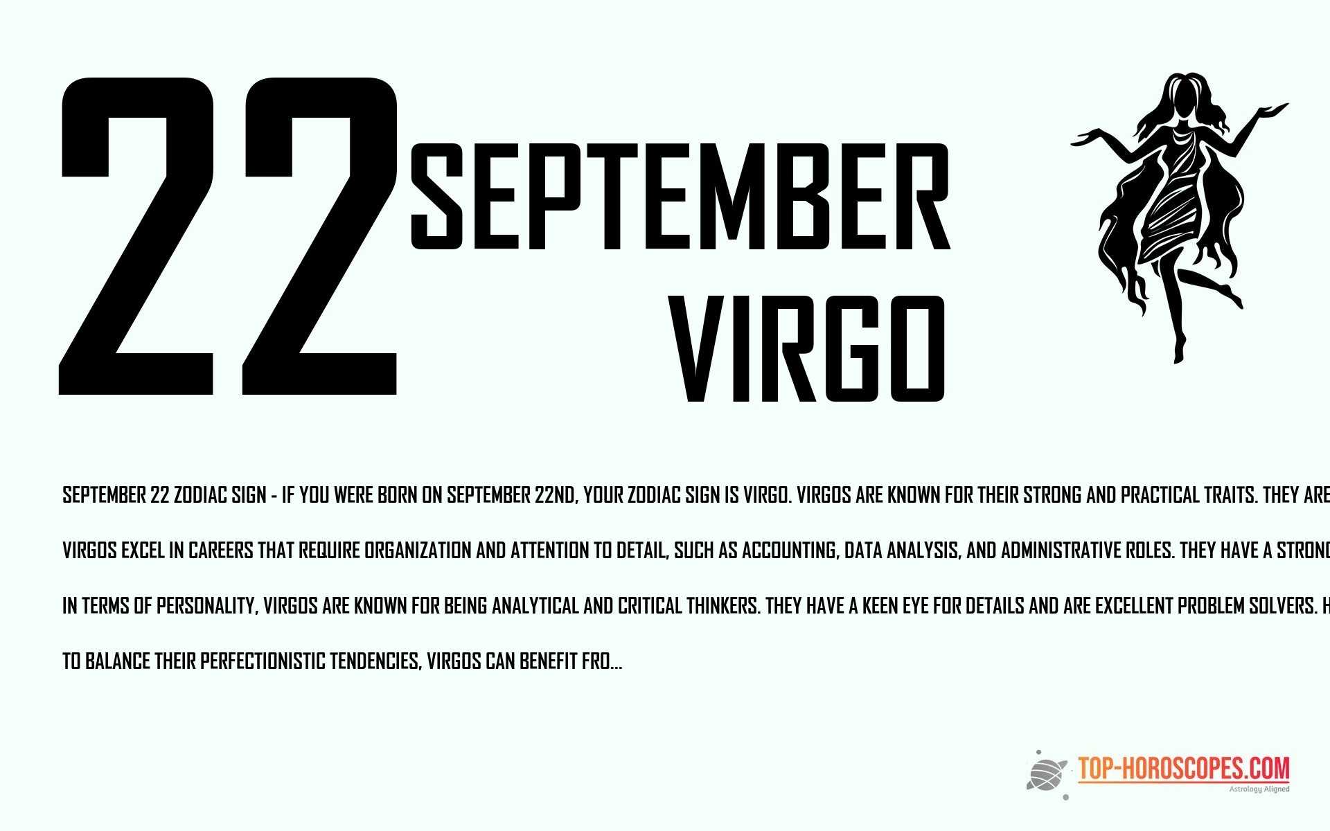 September 22 Zodiac Sign Virgo - 