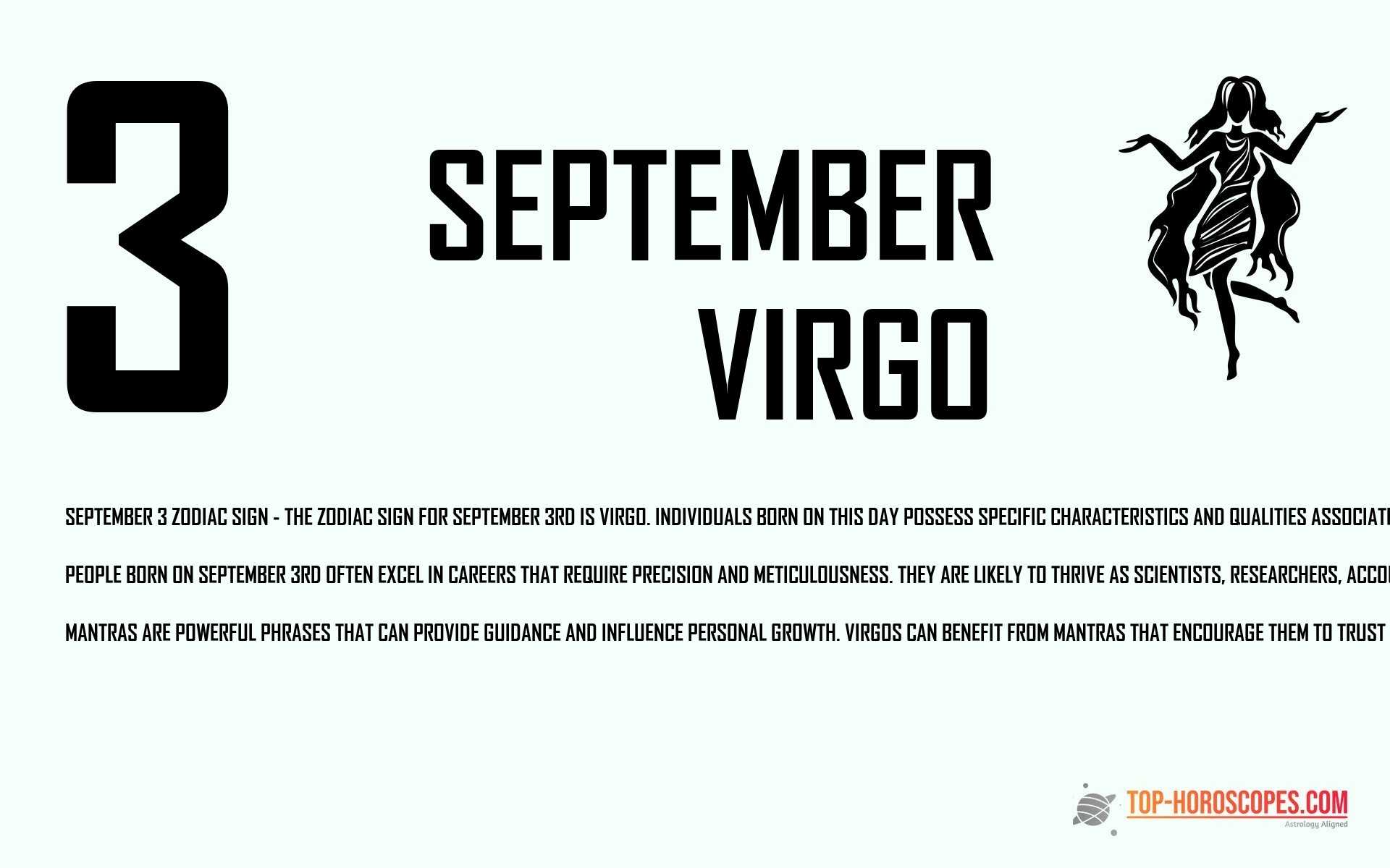 September 3 Zodiac Sign Virgo - Sensible