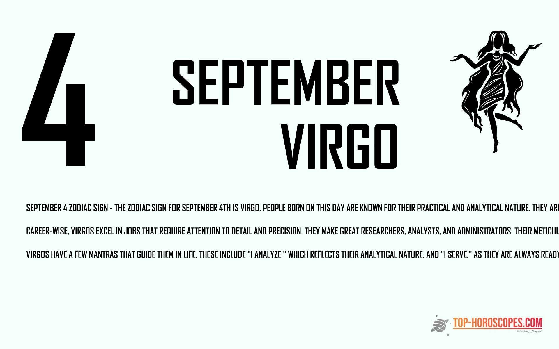 September 4 Zodiac Sign Virgo - Charming