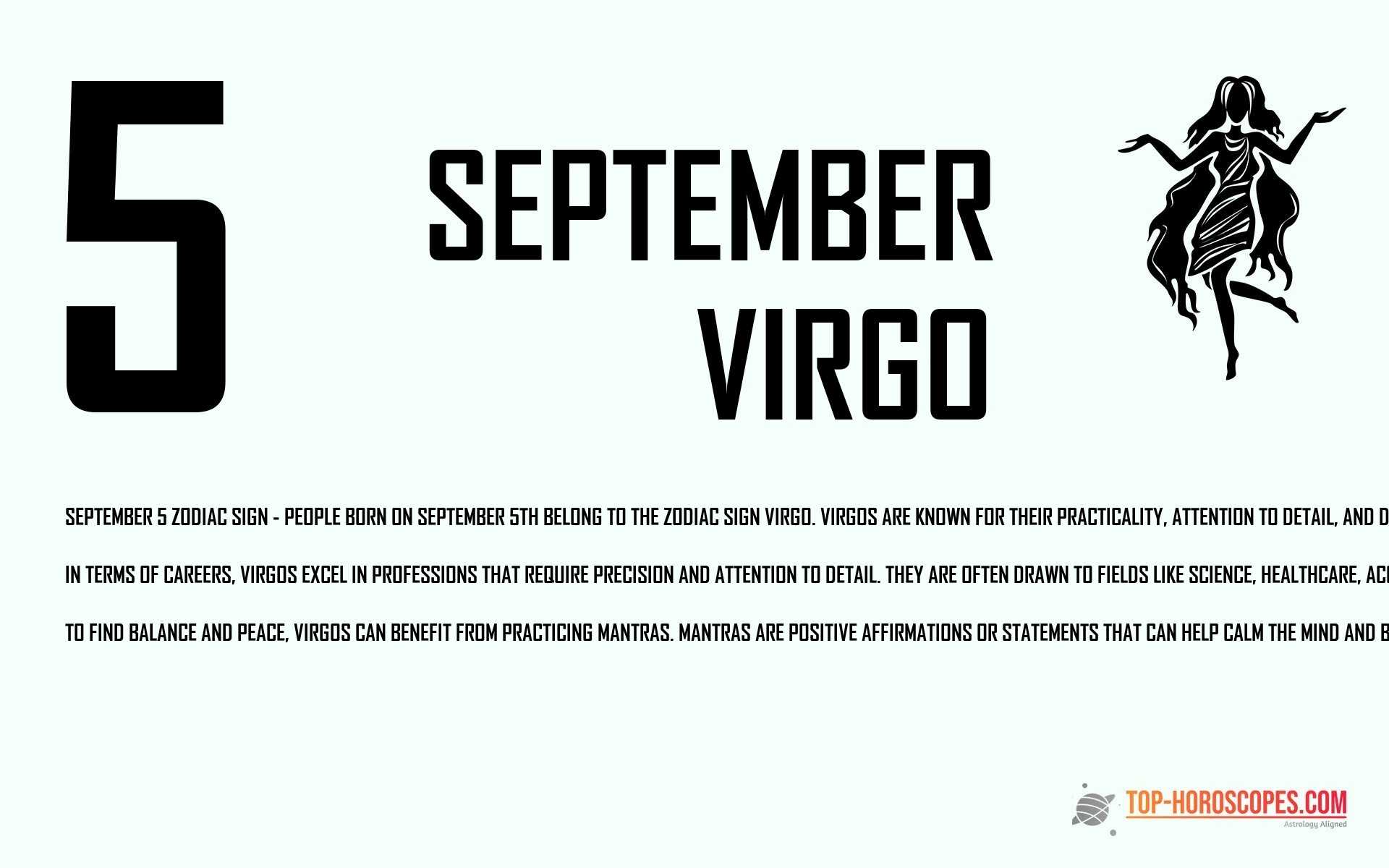 September 5 Zodiac Sign Virgo - 
