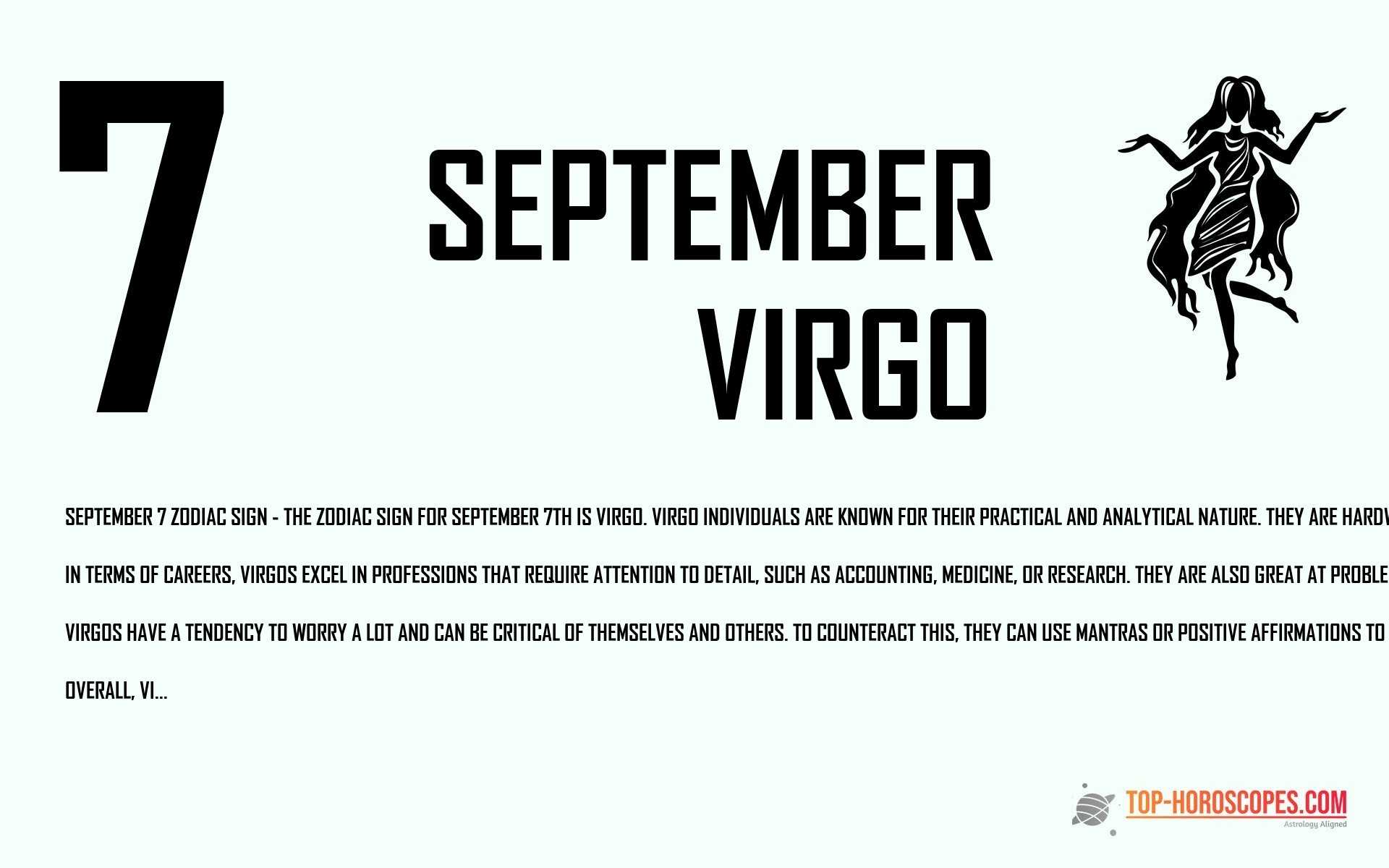 September 7 Zodiac Sign Virgo - Realistic