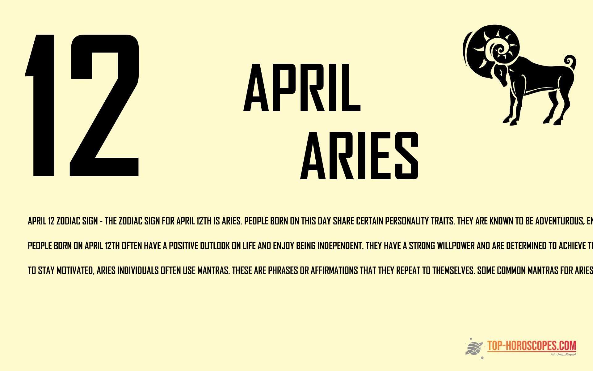 April 12 Zodiac Sign Aries - Curious