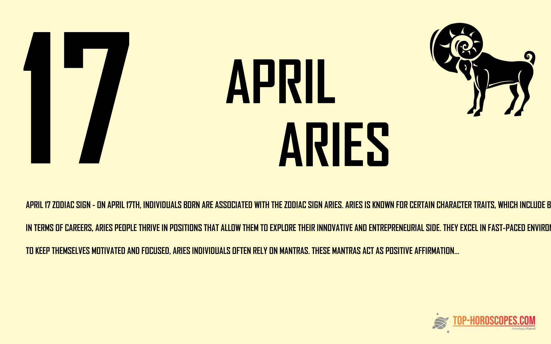 April 17 Zodiac Sign Aries - Innovative