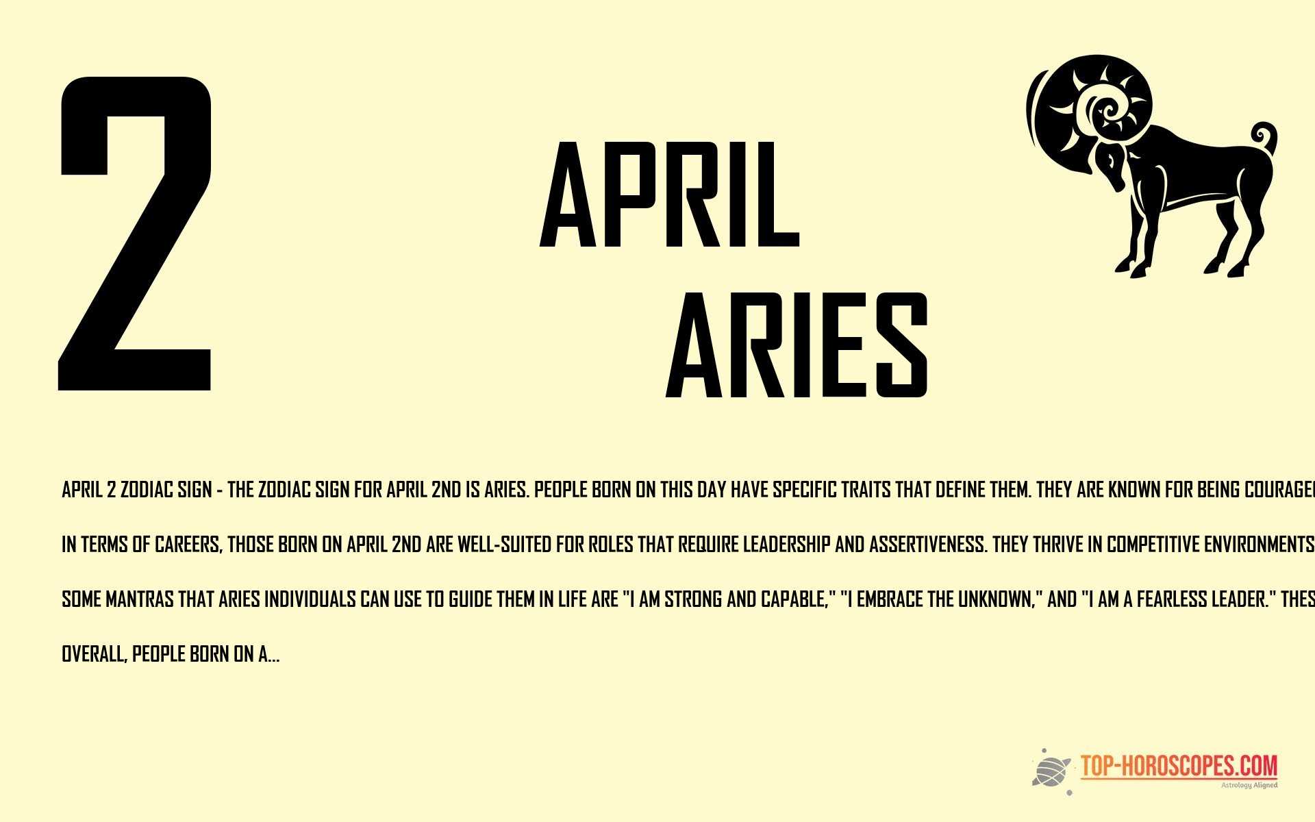 April 2 Zodiac Sign Aries - Humble