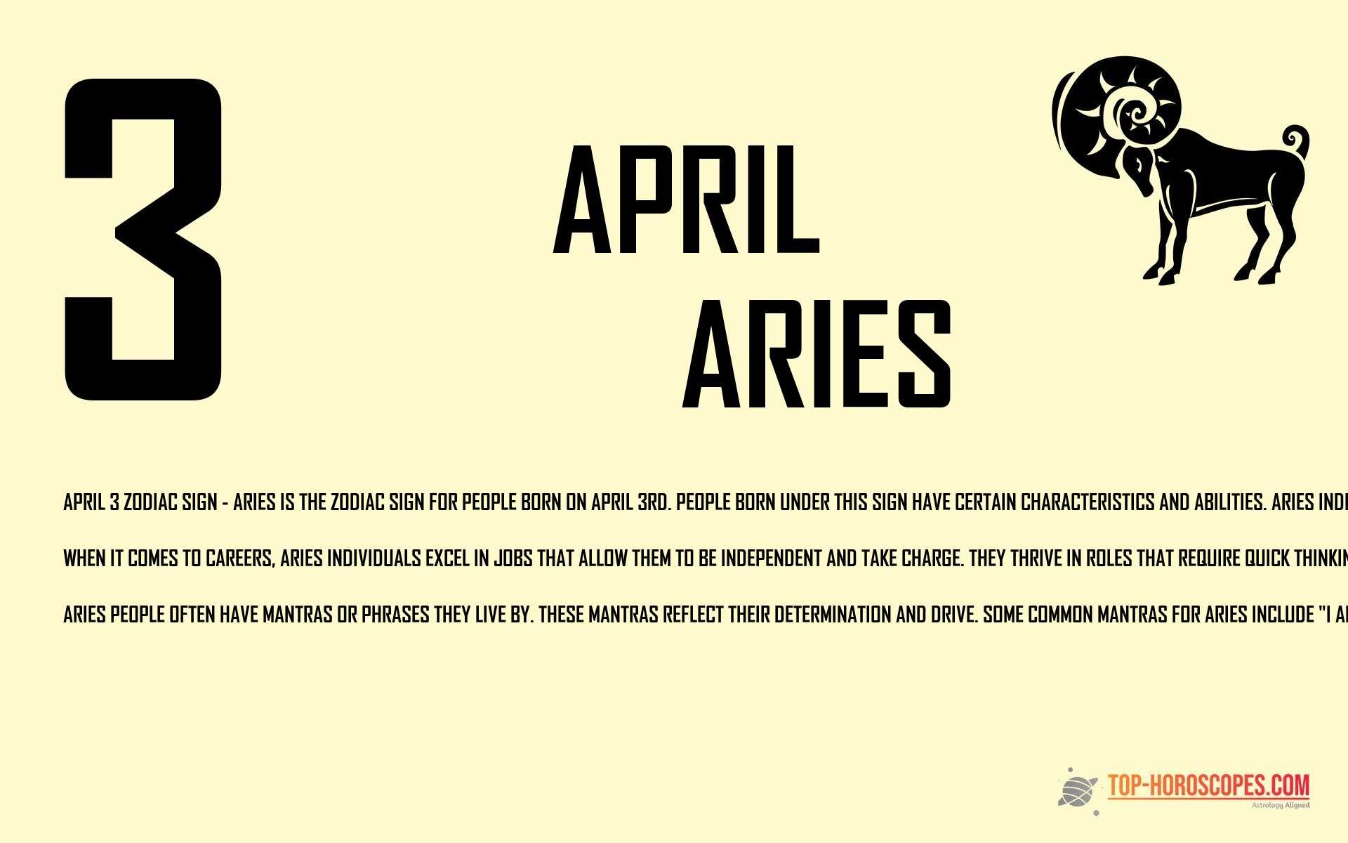 April 3 Zodiac Sign Aries - Naive