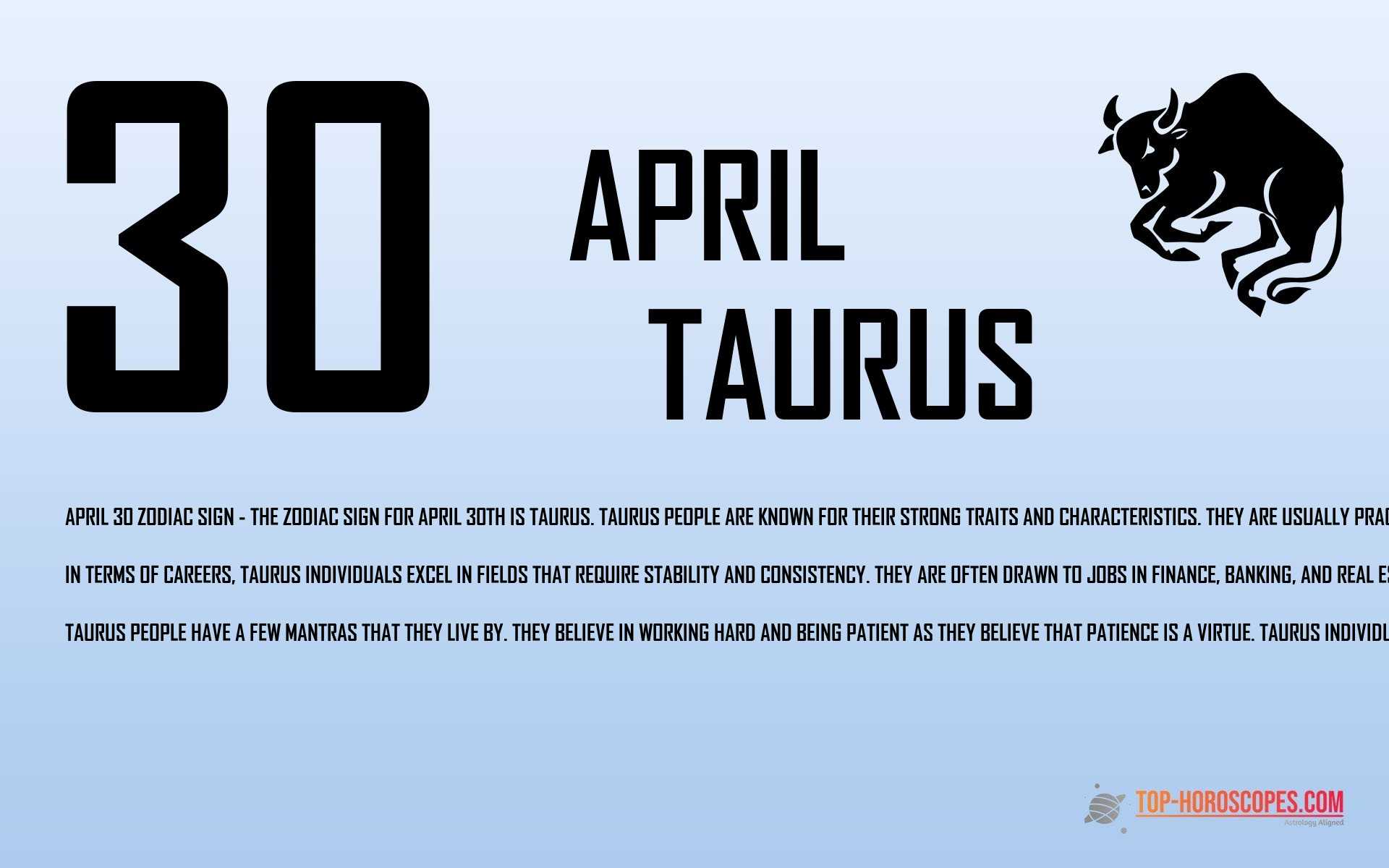 April 30 Zodiac Sign Taurus - Appreciative