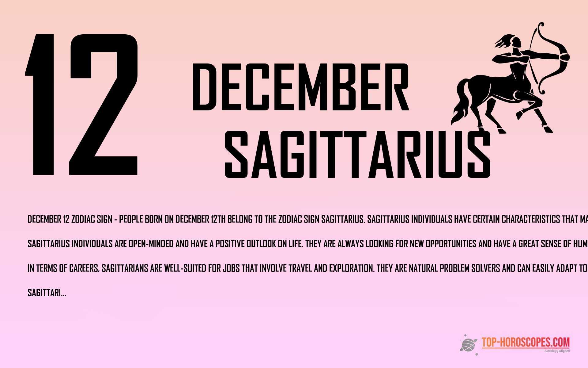December 12 Zodiac Sign Sagittarius - Jovial