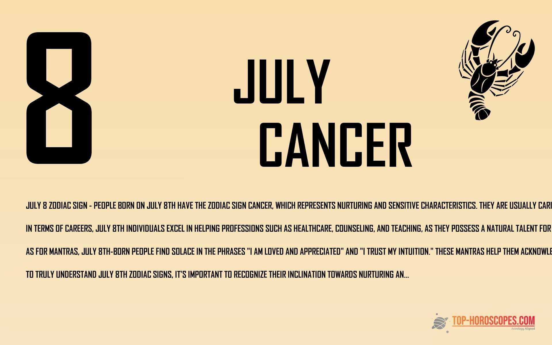 July 8 Zodiac Sign Cancer - Committed