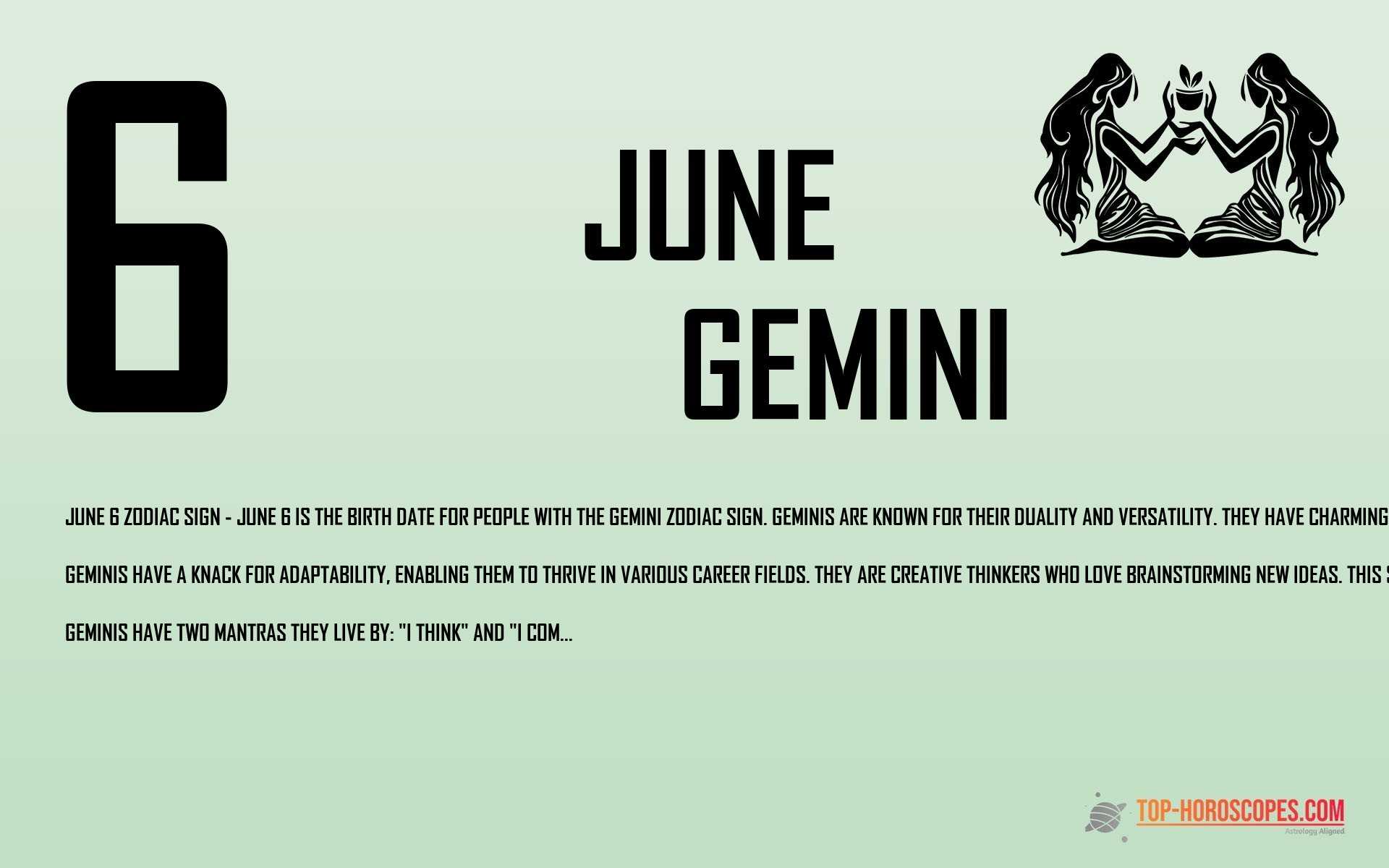 June 6 Zodiac Sign Gemini - Spiritual