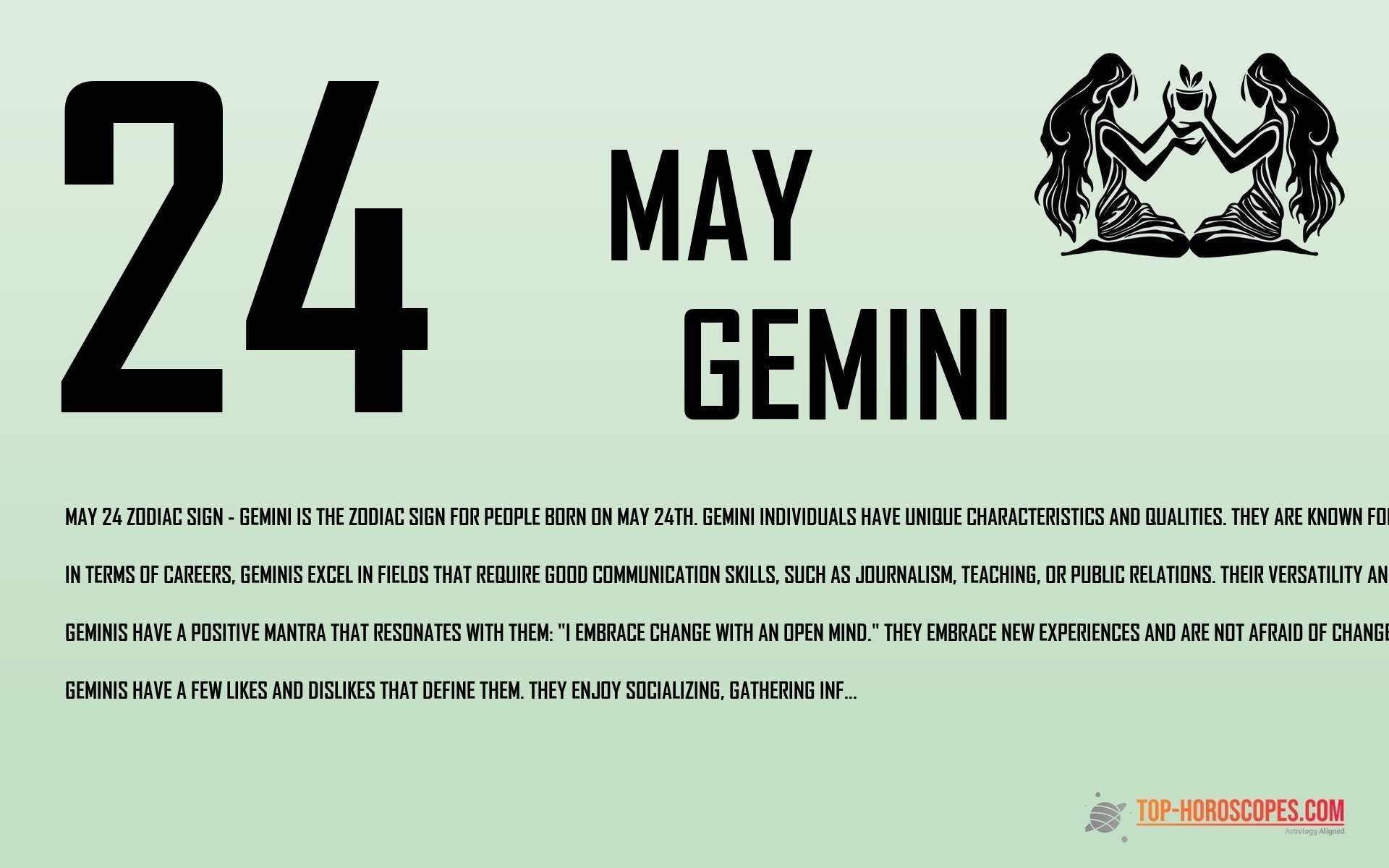 May 24 Zodiac Sign Gemini - Inventive