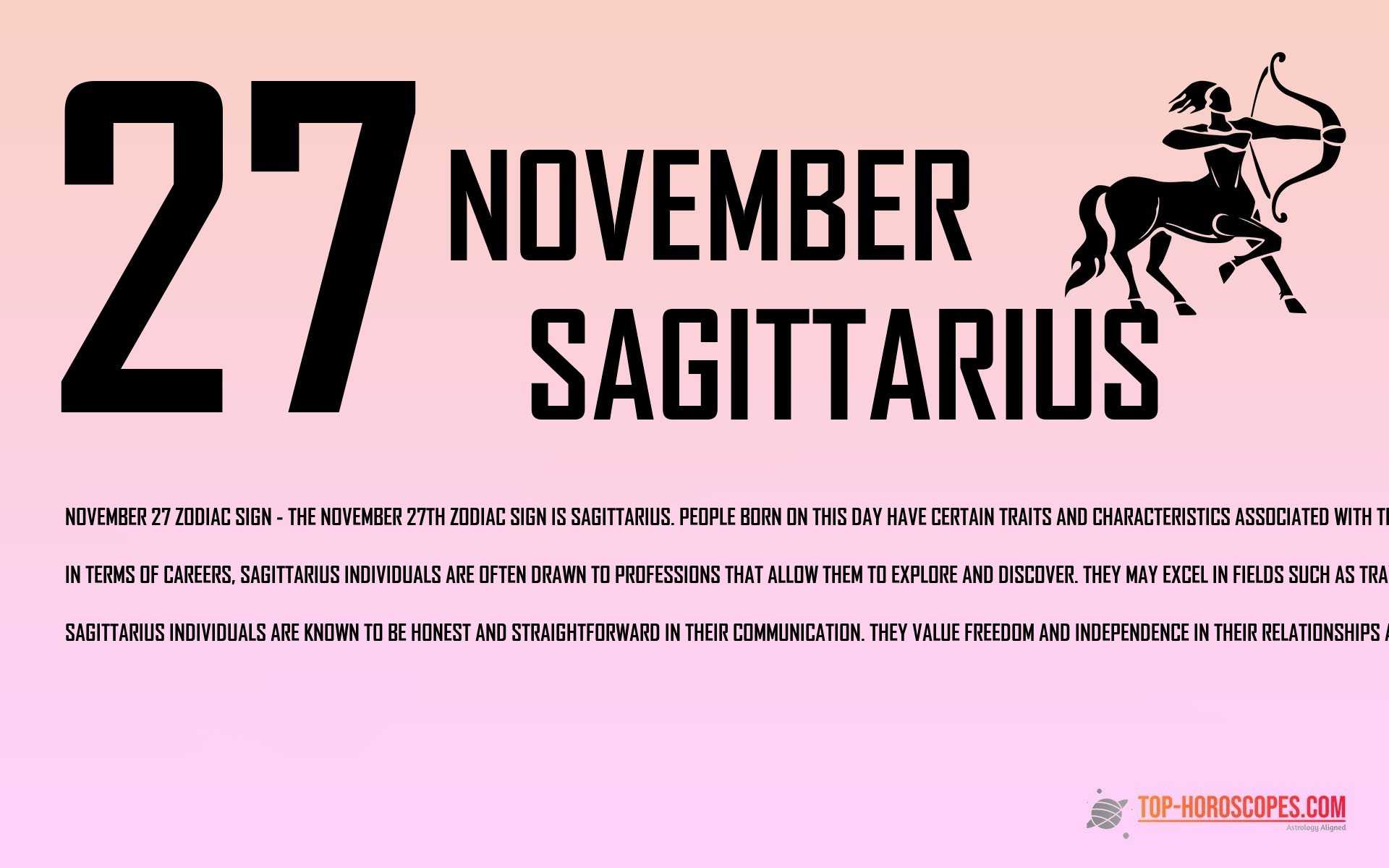 November 27 Zodiac Sign Sagittarius - Popular