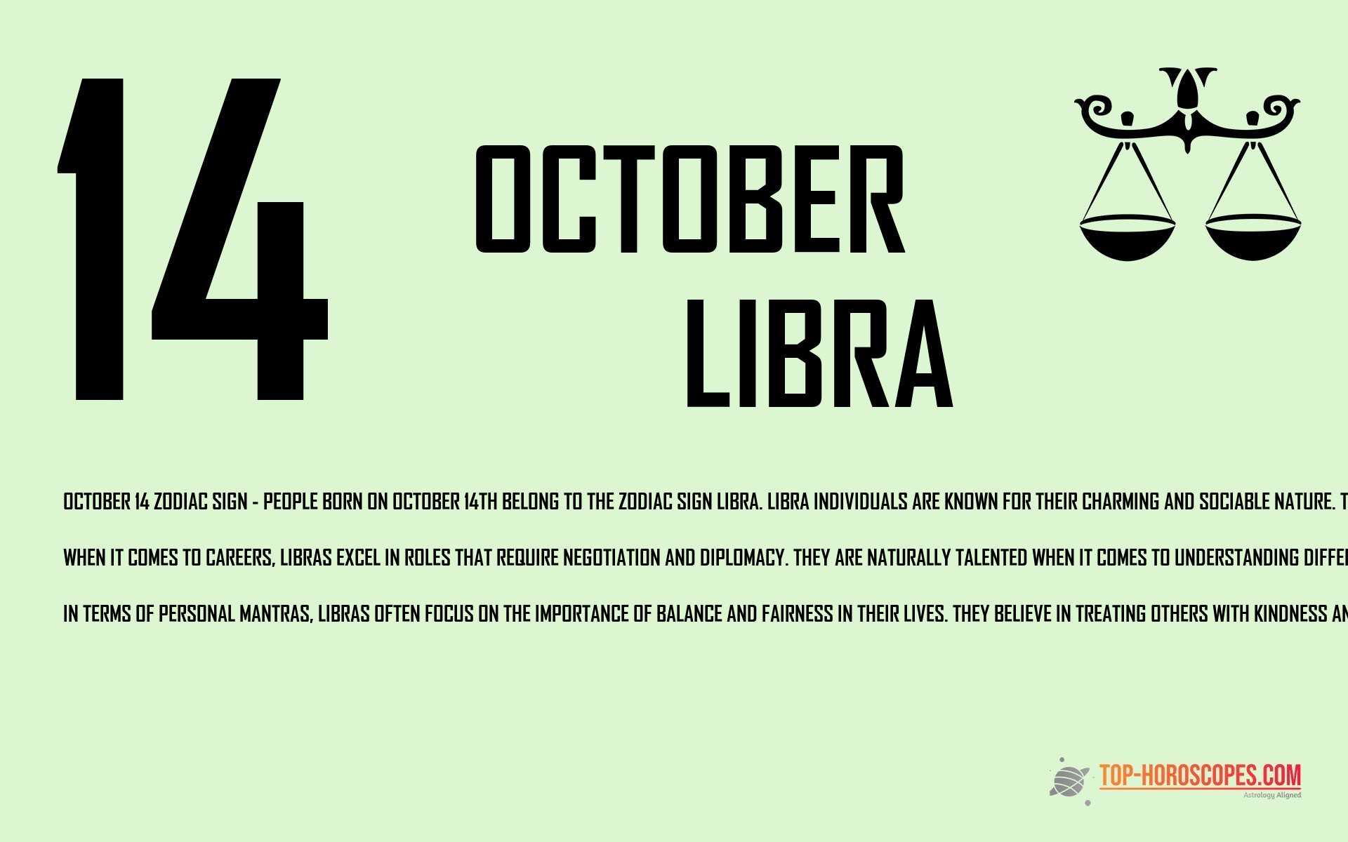October 14 Zodiac Sign Libra - Sophisticated