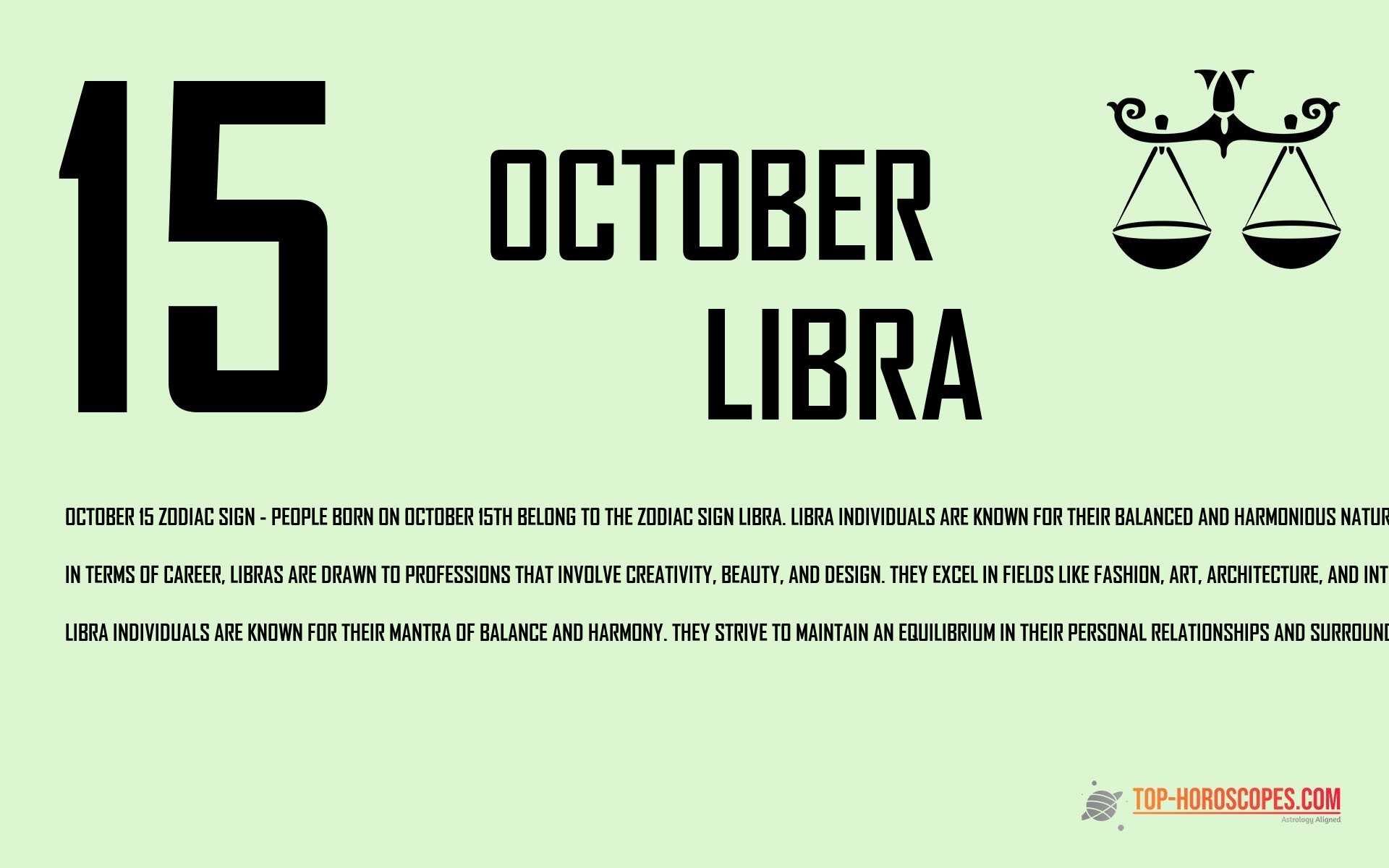 October 15 Zodiac Sign Libra - Intelligent