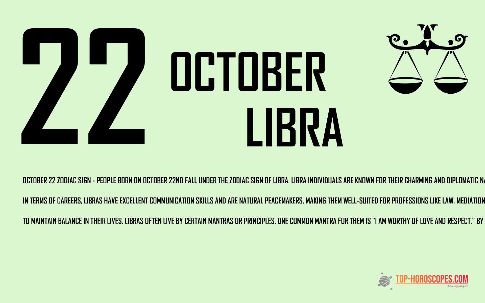 October 22 Zodiac Sign Libra - Ingenious