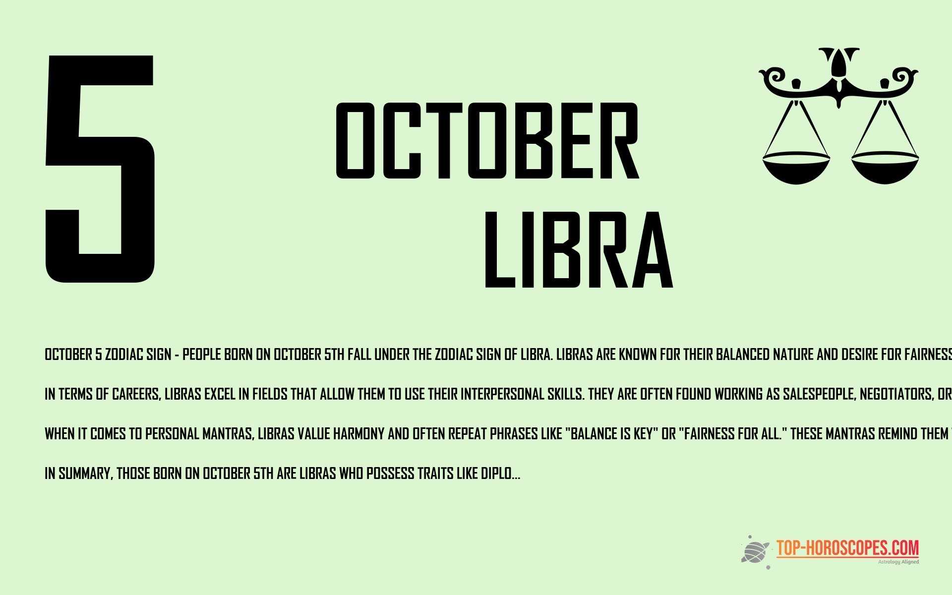 October 5 Zodiac Sign Libra - Wise