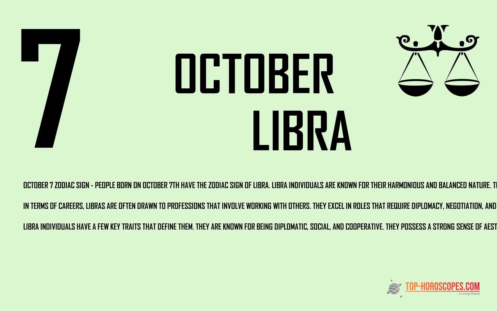 October 7 Zodiac Sign Libra - Humorous