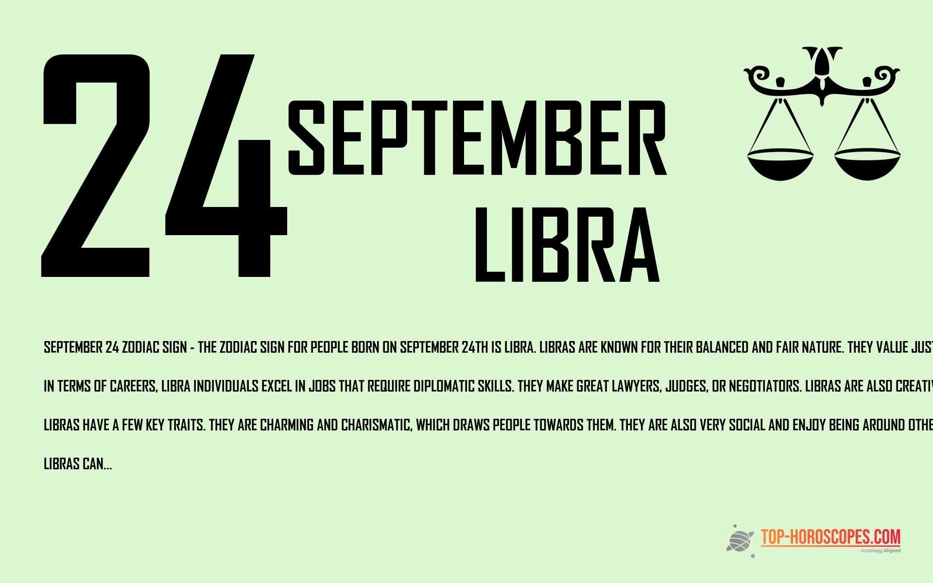 September 24 Zodiac Sign Libra - 