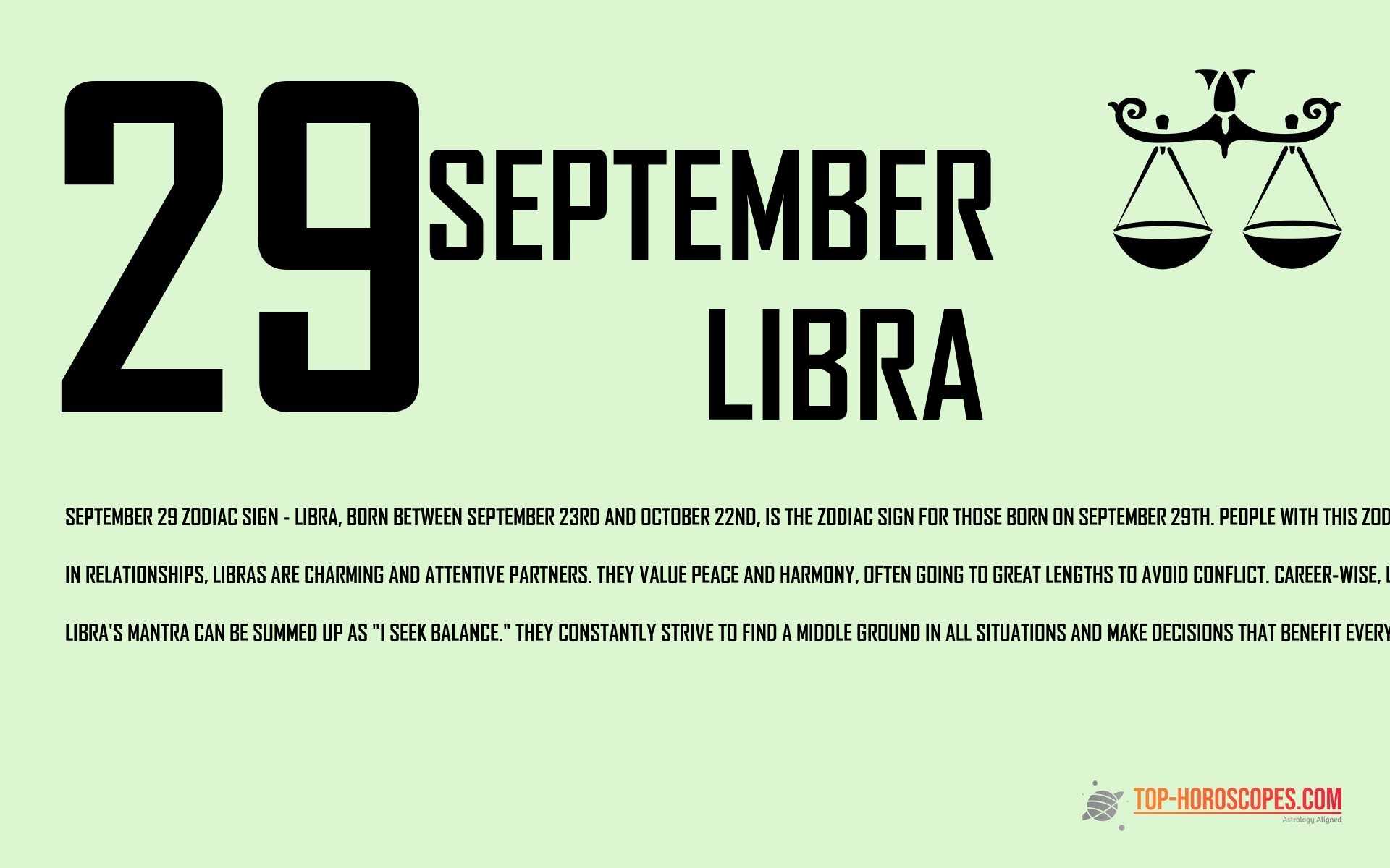 September 29 Zodiac Sign Libra - Dependable
