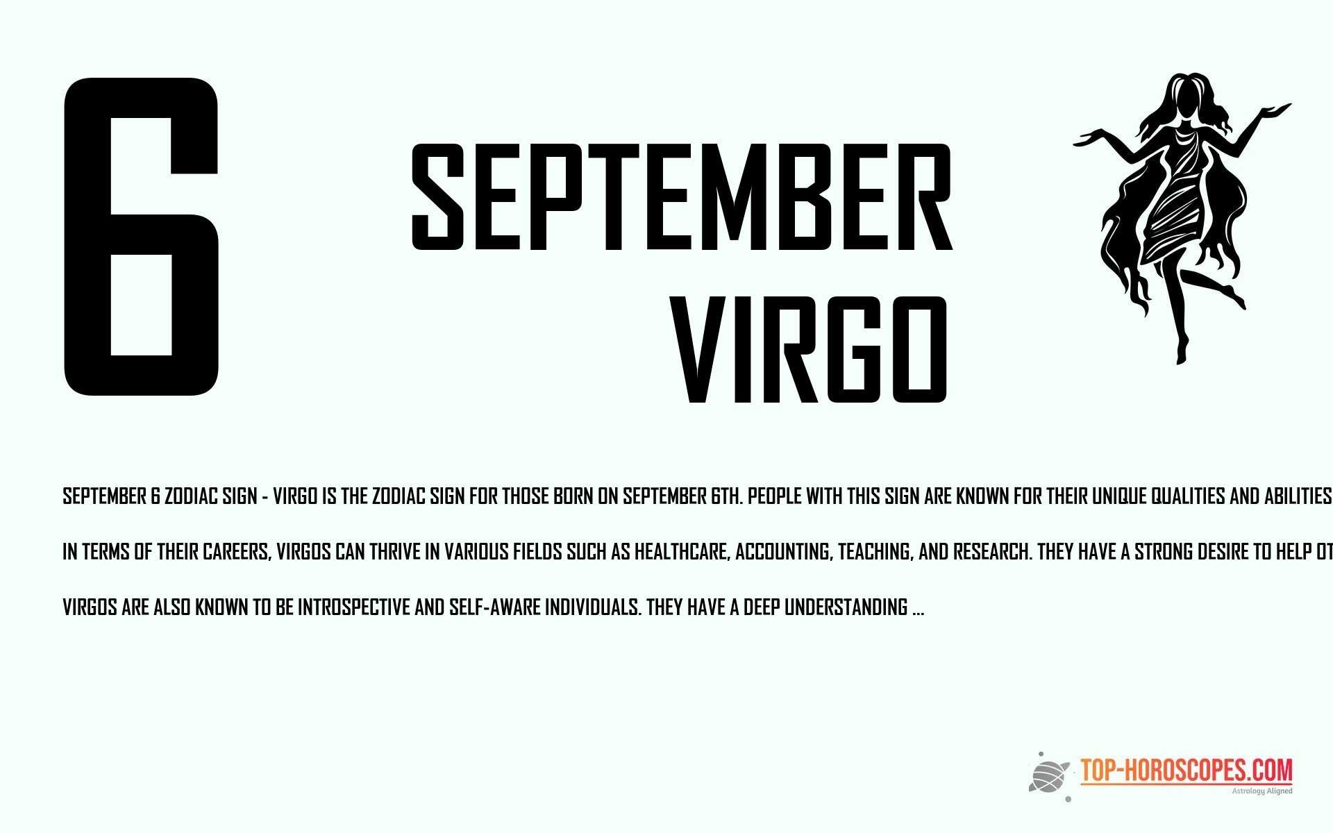 September 6 Zodiac Sign Virgo - Outgoing